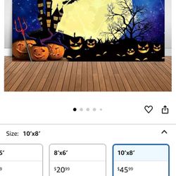 10 X8 Happy Halloween Backdrop 