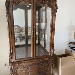 2 Door Wood Hutch