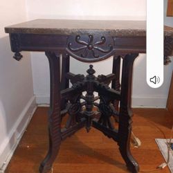 Antique Marble Top Table