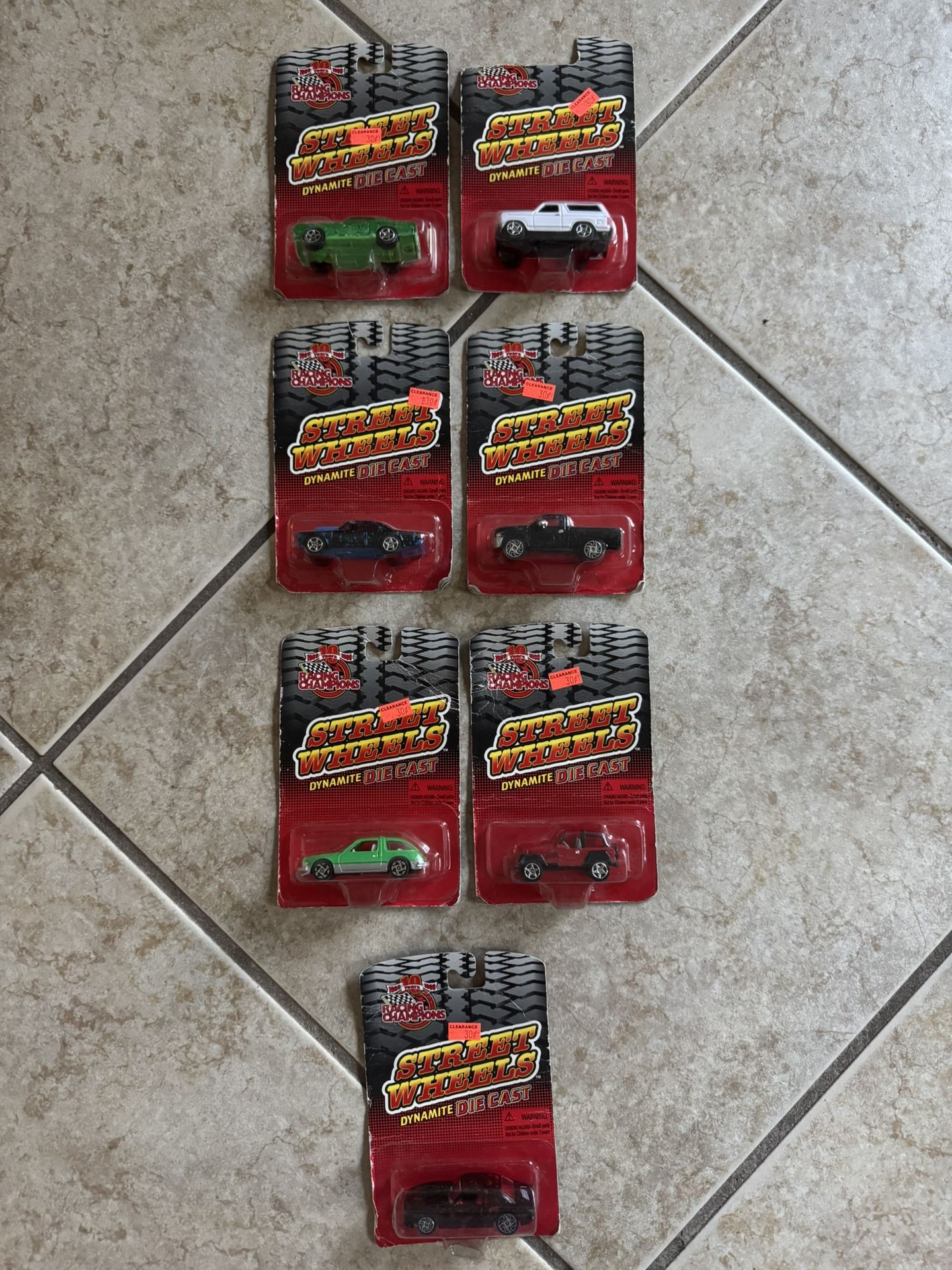 1999 Racing Champions Street Wheels Dynamite Hot Rod Lot Of 7 1:64 Diecast