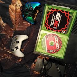 Xbox One With Two Controllers And NBA2K25 