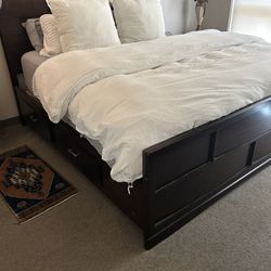Dark wood bedroom Set