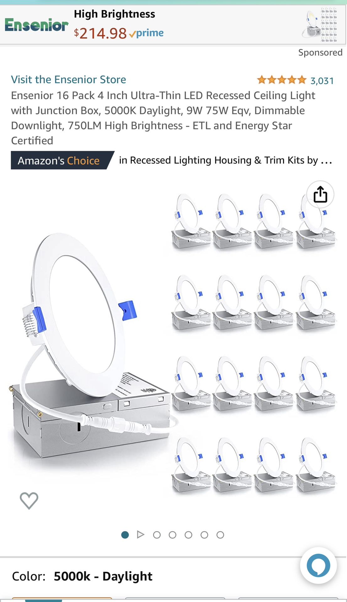 Ultra Thin Recensed Led Ceiling Light