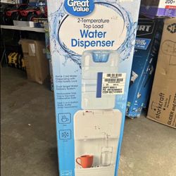  (4.2) 259 Great Value Top Loading Hot/Cold Temperature Water Dispenser, White Water Cooler