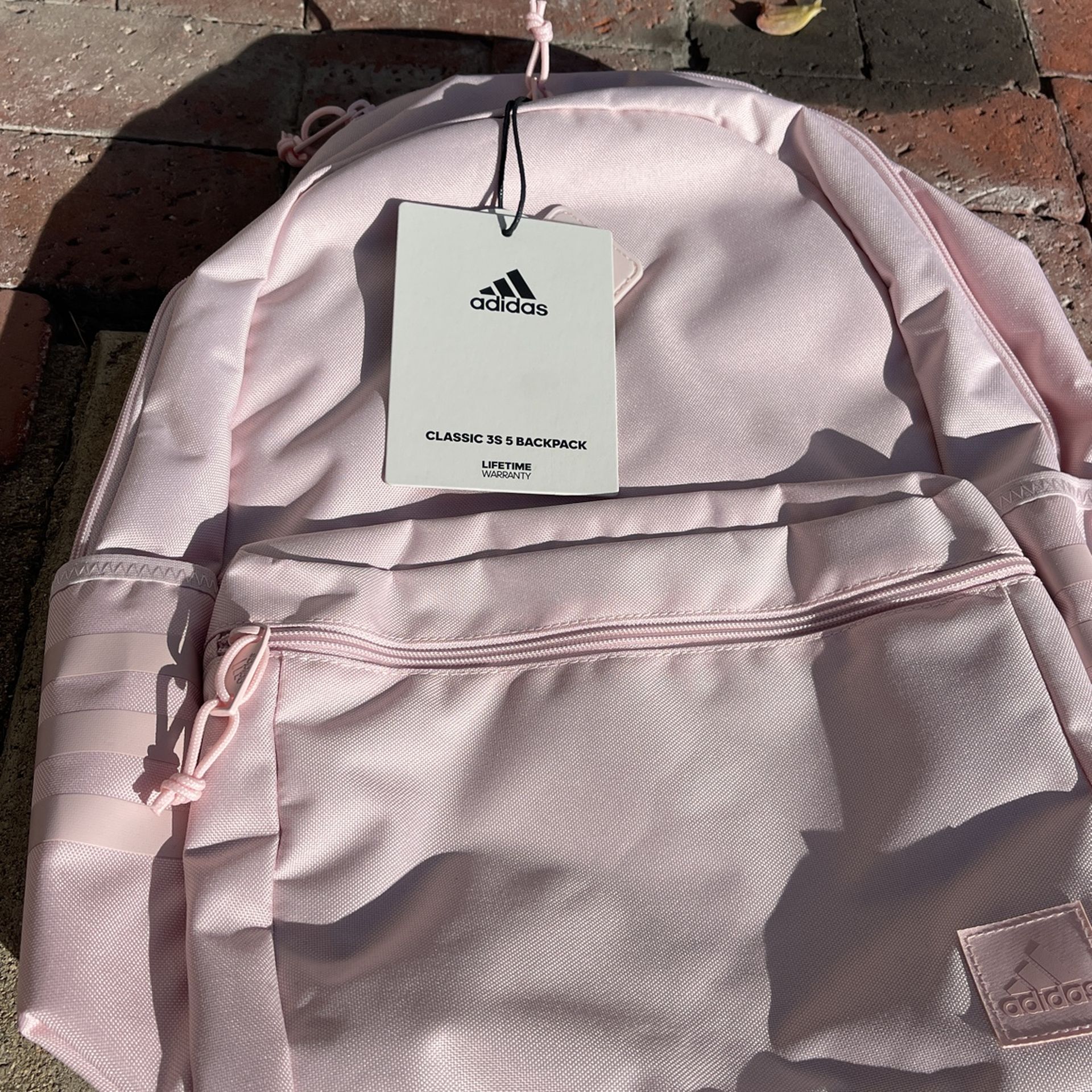 Adidas Pink Backpack With Pink Glass Tumbler