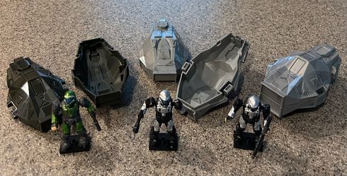 Retired Mega Bloks Halo UNSC Grenade Minifigure Lot – Complete with Original Grenades