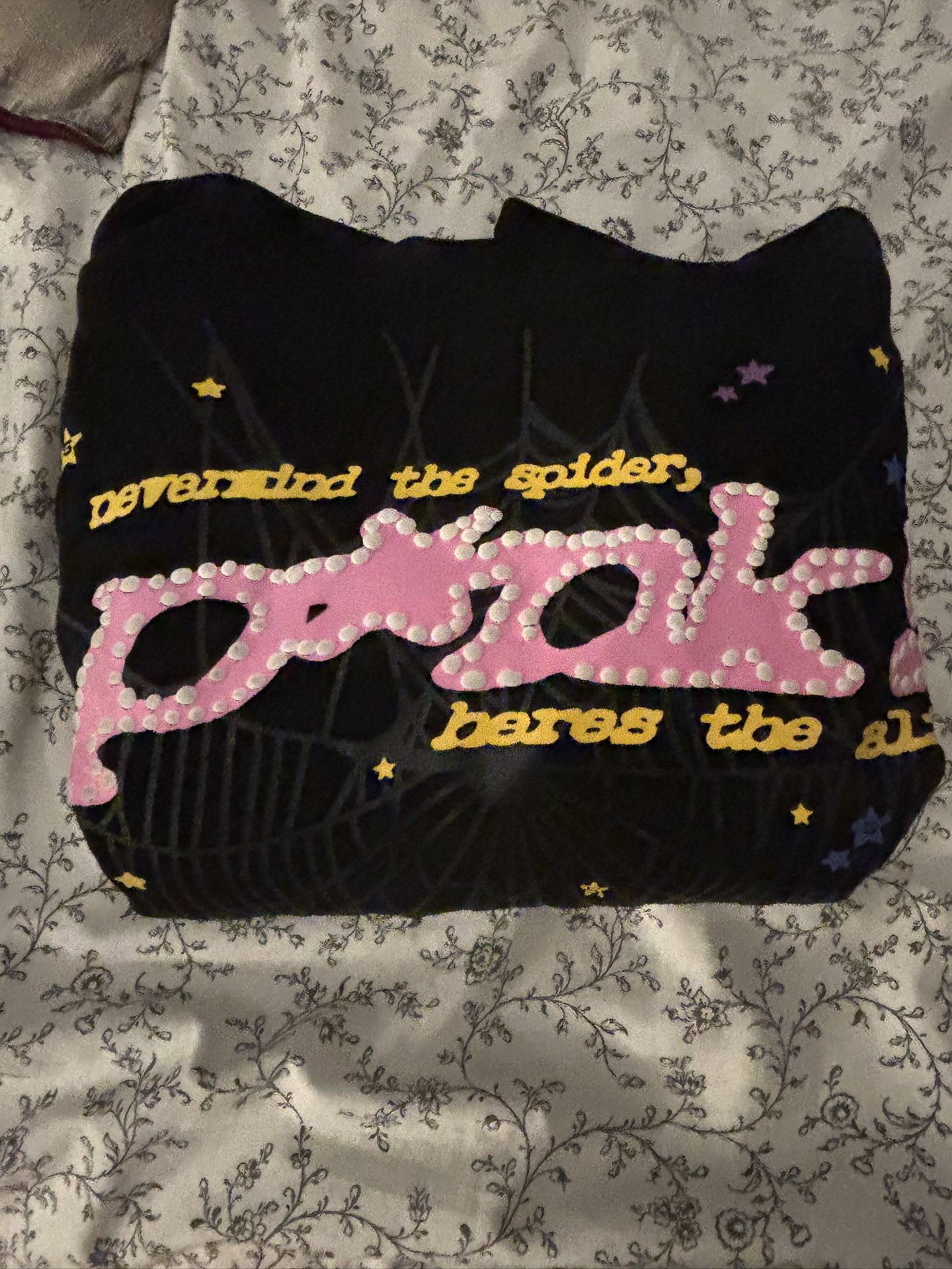 Pink Spider Hoodie Size Medium Size