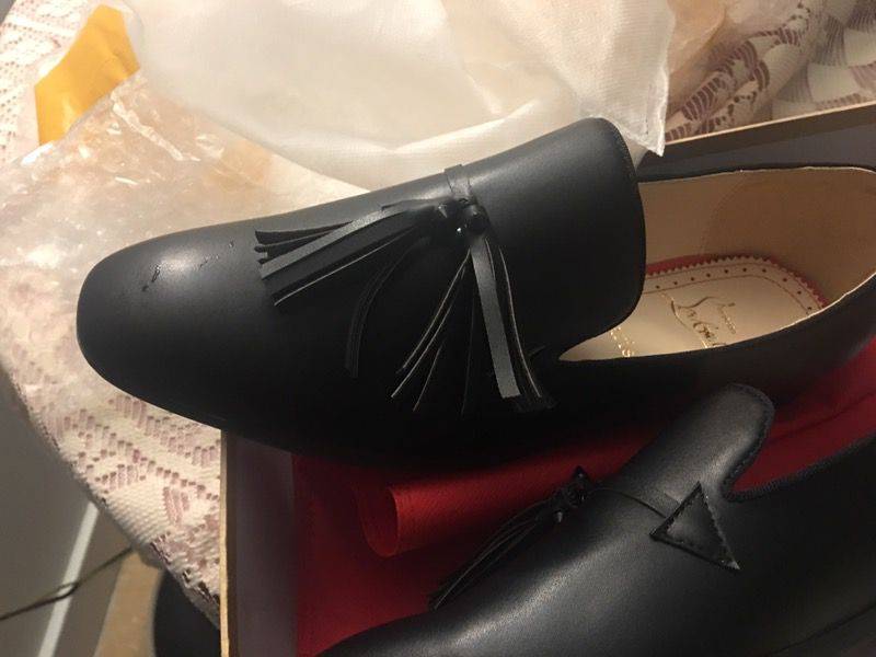 Christian Louboutin tassel loafers 43 black CHRISTIAN LOUBOUTIN mens shoes