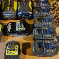 Ryobi Battery Parts Lot