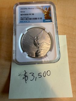 2025 Mexican Libertad Silver 1oz Graded NGC PF 70 Reverse