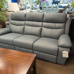 New Power Reclining Sofa Leather 