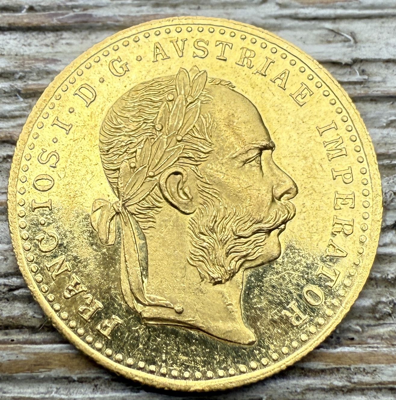 Gold 1915 Austrian Ducat Single Coin