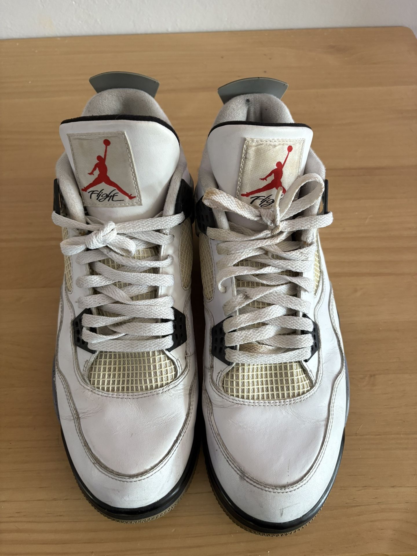 Air Jordan Retro 4 White Cement, Size 12