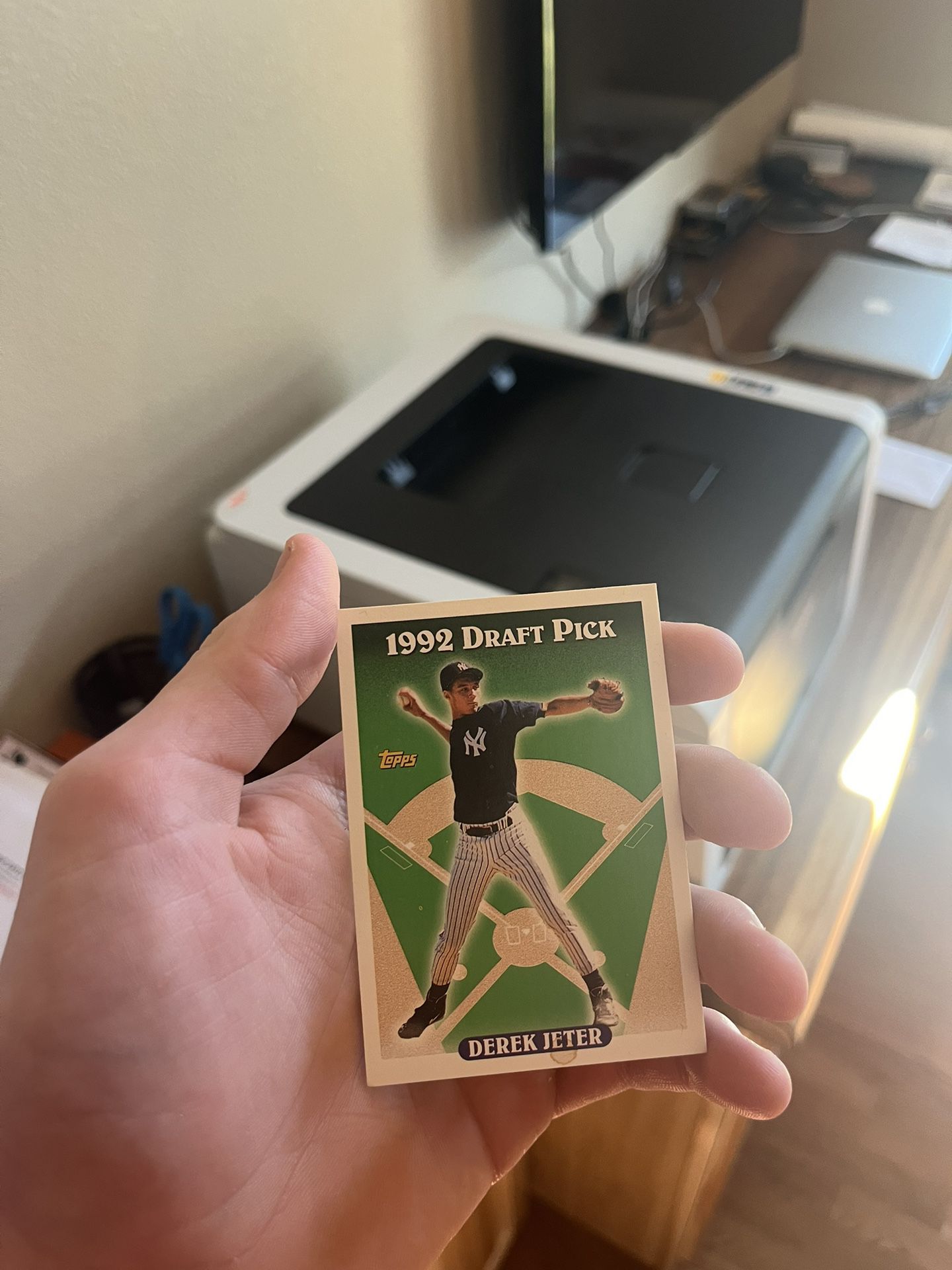 Derek Jeter 1992  Draft Pick Card