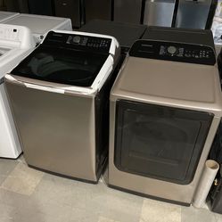 New Samsung Top Load Washer With Gas Dryer 