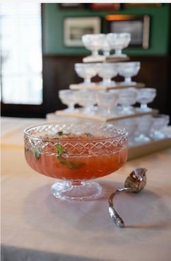 2 Glass Punch Bowls