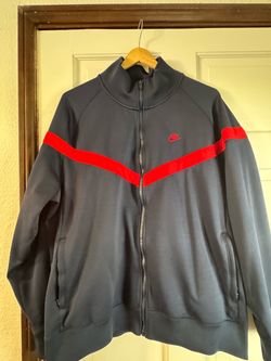Nike Full-Zip Track Jacket Navy Red size XL