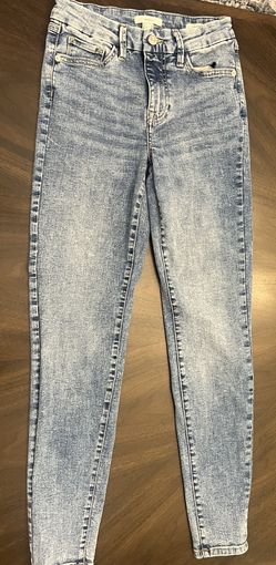 Women's Forever 21 Curved Denim Skinny Jeans 