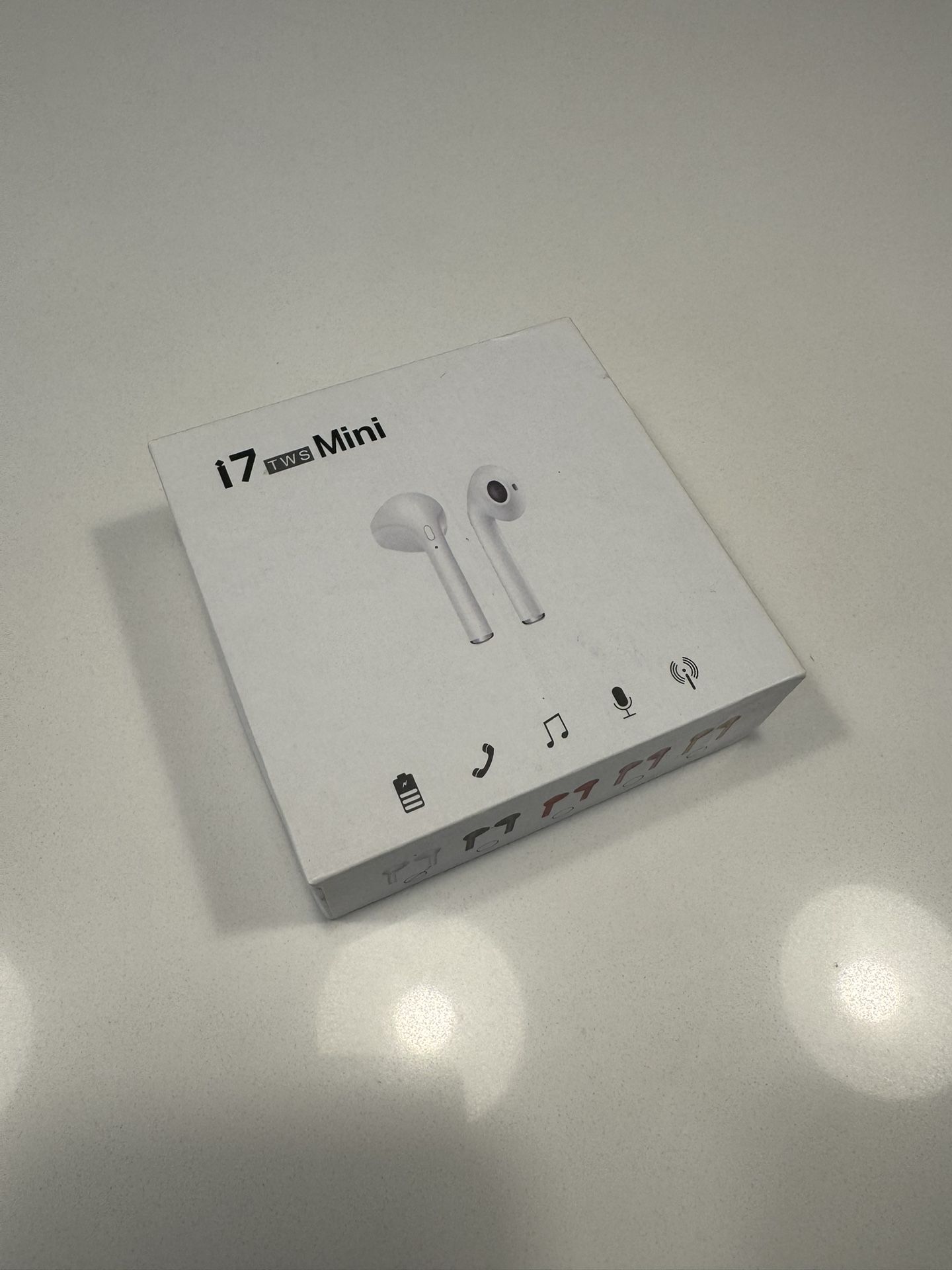i7 TWS Mini Bluetooth Ear Buds Apple Style White