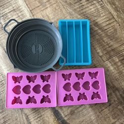 Four Silicone Trays