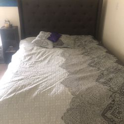 Queen Sized Bed frame, Mattress Included If needed 
