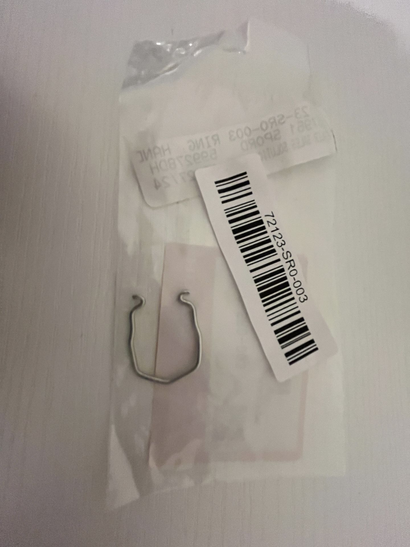 Genuine Honda Front Door Outside Snap Ring Handle (Outer) 72123-SR0-003