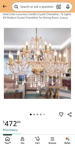Modern Elegant 15 Lights K9 Crystal Glass Chandelier