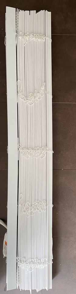 White Slatted Blinds 47” Wide (8)