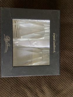 Crystal Candlestick Set in Box