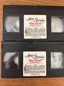 Anne of Avonlea Walt Disney VHS Tapes Vol 1 & 2