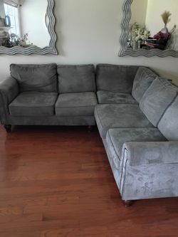 Sofa & mirrors