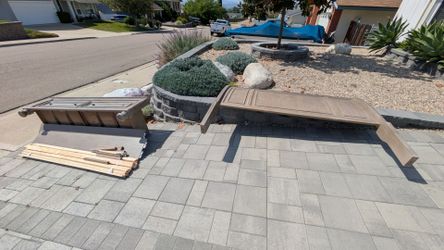 Free King size bed frame, headboard