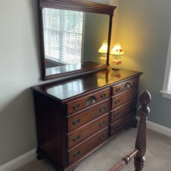 Bureau with Mirror, Cherry