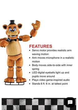 Five Nights at Freddy's Animatronic Figure 6.5 ft