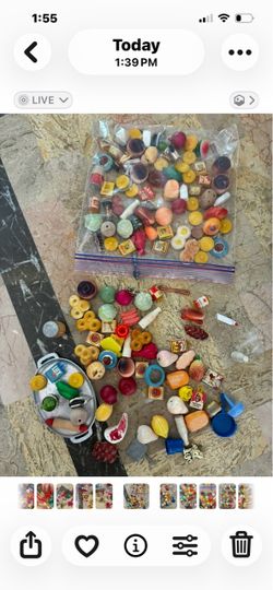 Miniature Food Toy Figures Large Lot