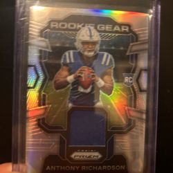 2023 Prizm Anthony Richardson Rookie Gear Patch Rookie Card