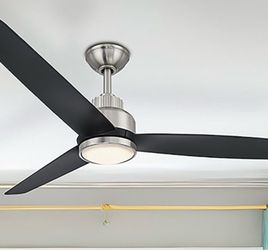 Harbor Breeze The Stokes 52-in with Black Blades Color-changing Integrated LED Indoor Ceiling Fan wi