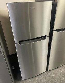 Whirlpool Top Mount Fridge Stainless Steel
