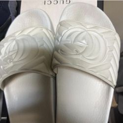 bone gucci slides