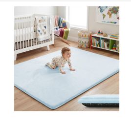 Large Baby Play Mat Light Blue