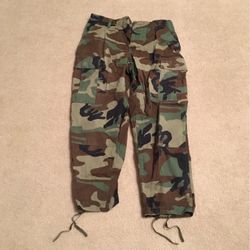 US Army Hot Weather Woodland Camouflage Combat Trousers