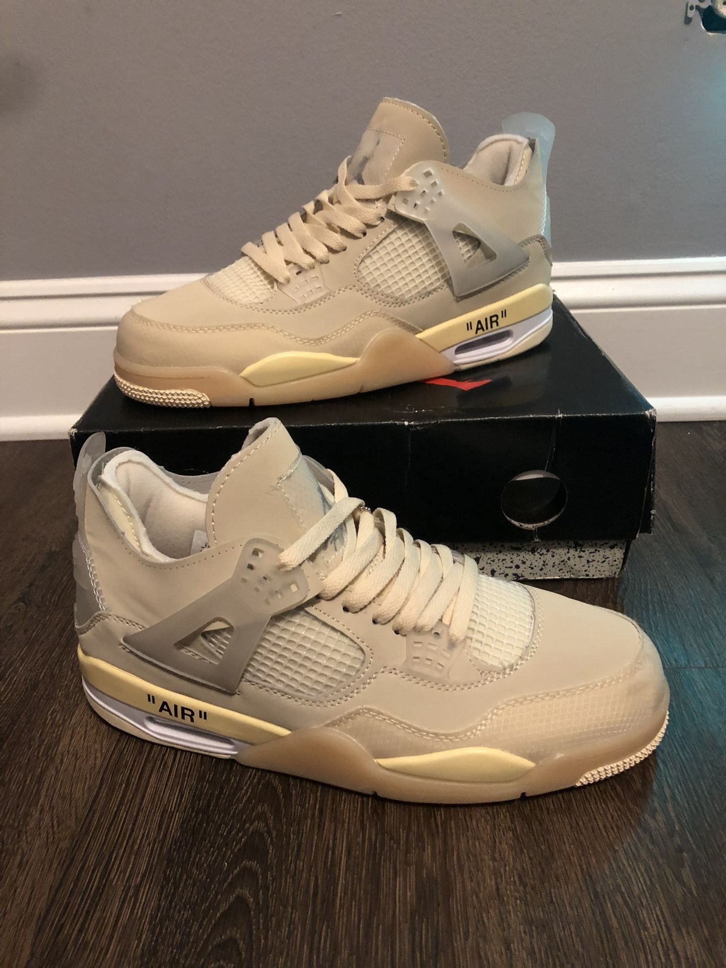 Jordan 4 X Off-White Sail Size 11 Men’s Sneakers