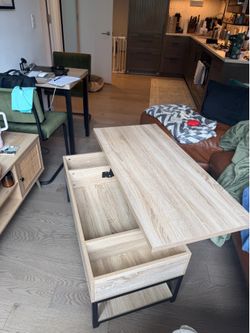 Coffee table with storage space