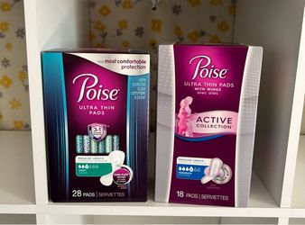Poise Ultra Thin Pads $4.00 each