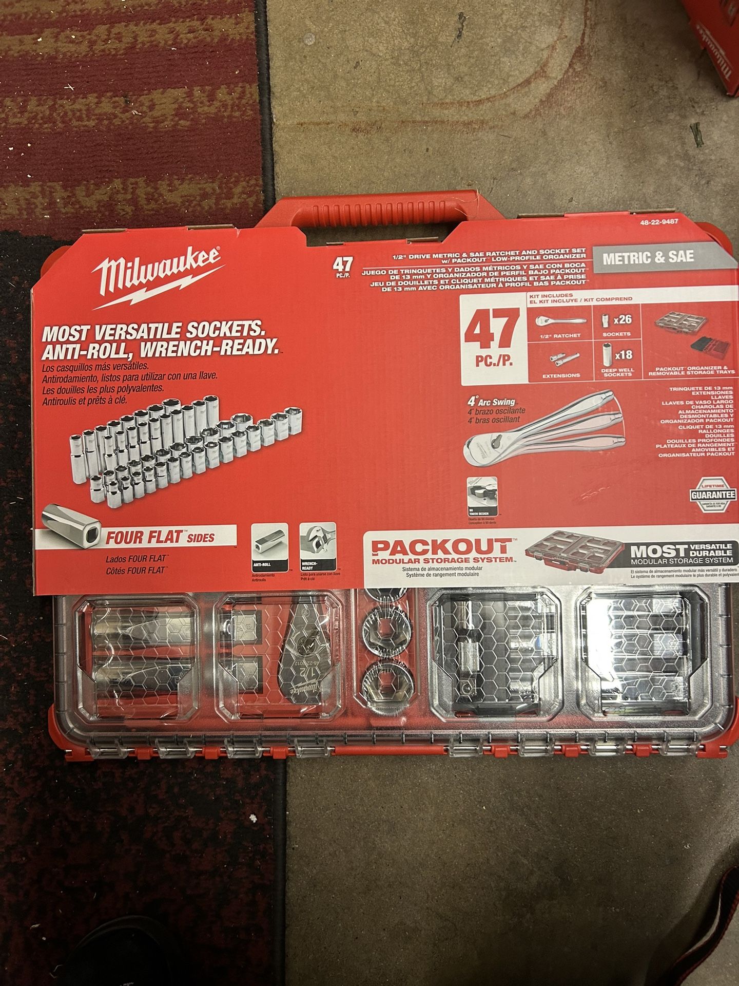 Milwaukee Packout Rachet And Socket Set