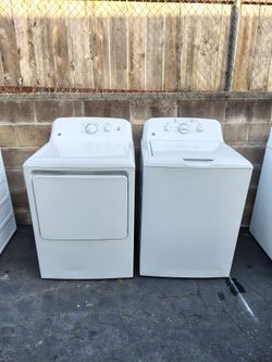 GE electric 220v  Top Load Washer Dryer Auto Sensing Load In Excellent Working Condition