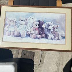 Cute Classic Bear Art For Nursery Or Bathroom 