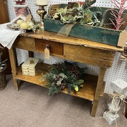 Antique European Pine Farmhouse Table