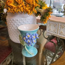 Daisy Floral Pottery Vase Das Giser 3D cottagecore Shabbychic 