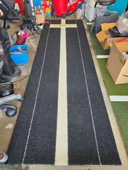 Turf softball heavy duty pitching mat.